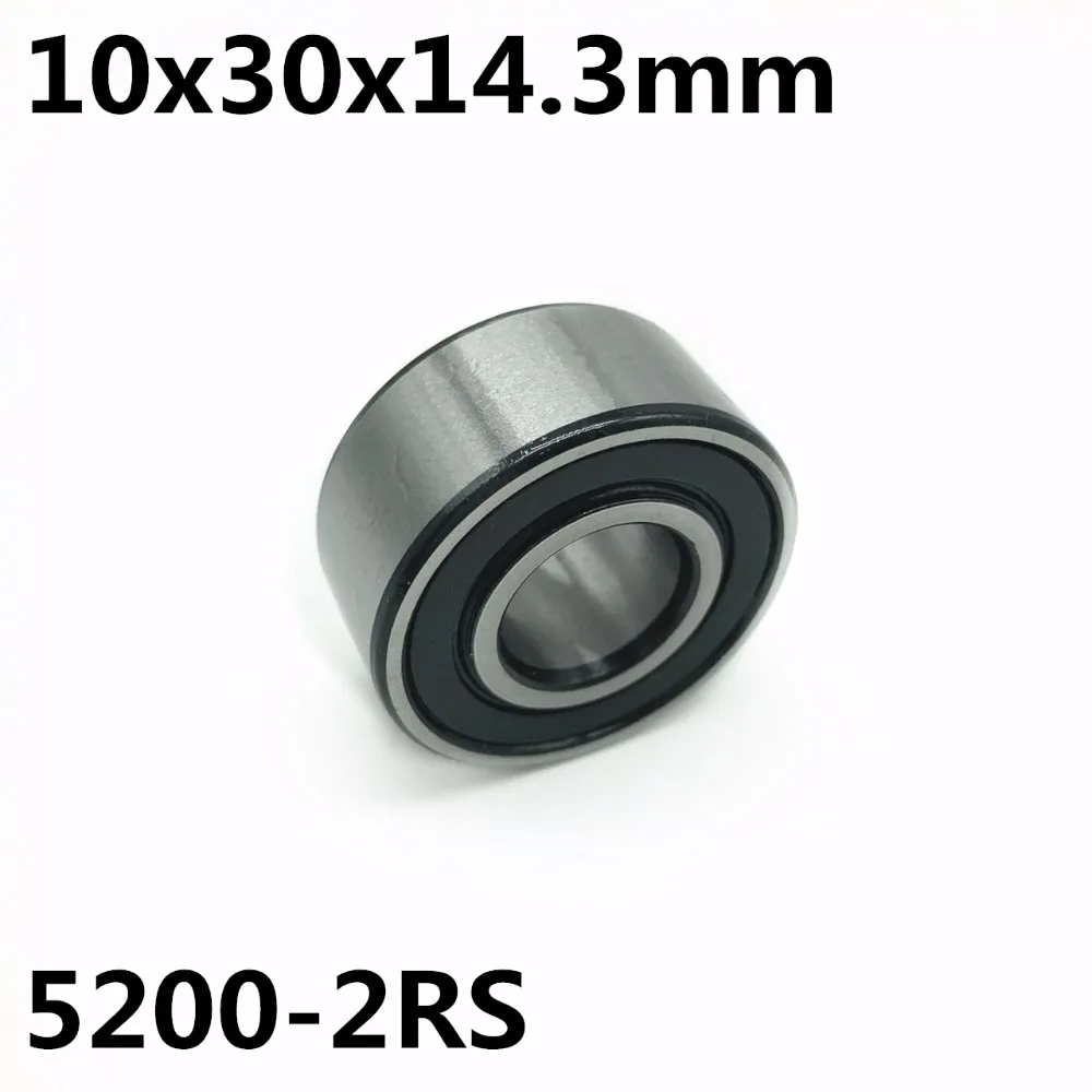 

5200-2RS 10x30x14.3mm Double row angular contact bearings 5200 Free shipping