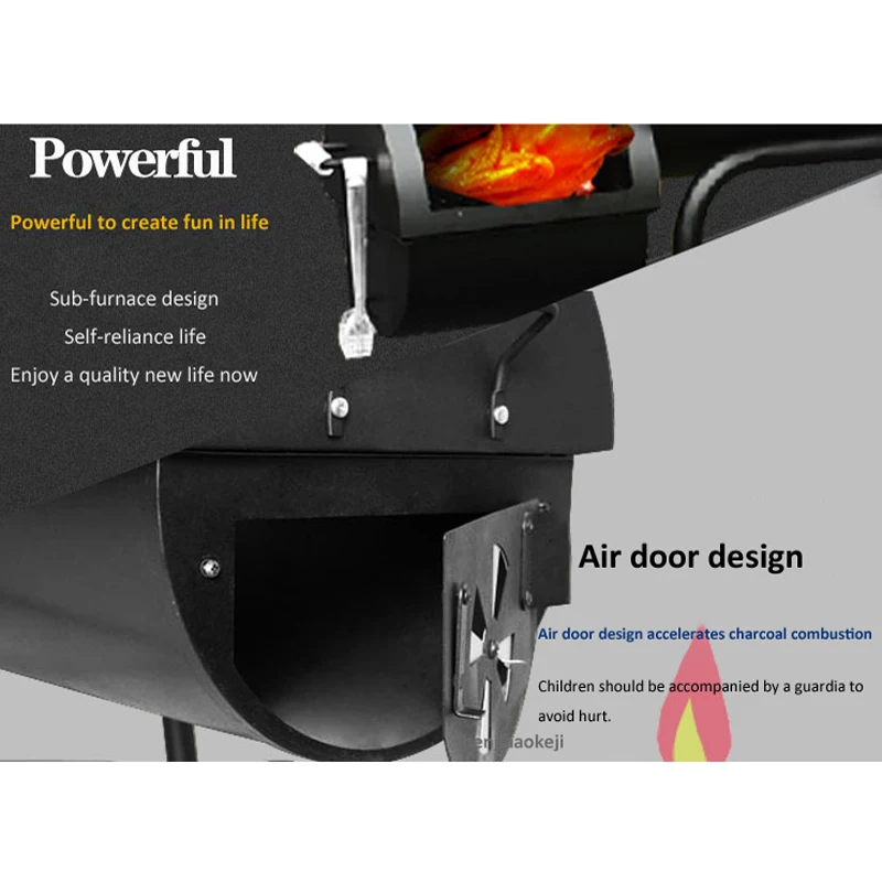 المنزلية الفحم شواية باربيكيو شواء موقد سمكا كبير شواية باربيكيو ل 6-7 الناس في الهواء الطلق حديقة فناء فيلا فندق