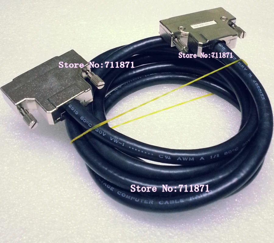 مسامير معدنية ثابتة DB50 ذكر 50P SCSI كابل نظام الكمبيوتر الصغير HDD كابل بيانات 50Pin SCSI HDB50 القرص الصلب سلك خط البيانات