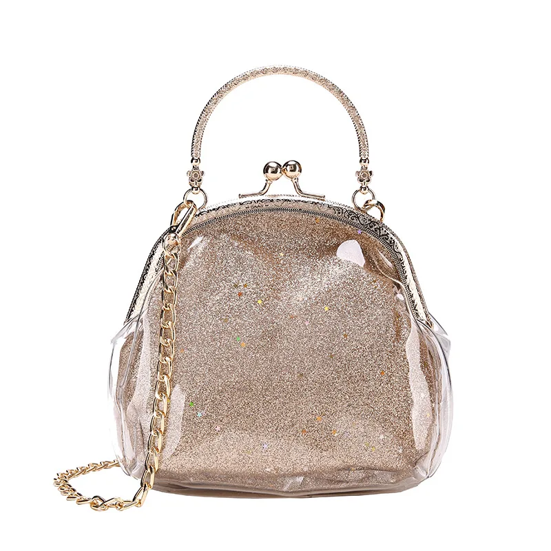 

Women Handbags Transparent Hologram Laser Bags Jelly Chain Women Messenger Bags Phone Bag Waterproof Multifunction Bag