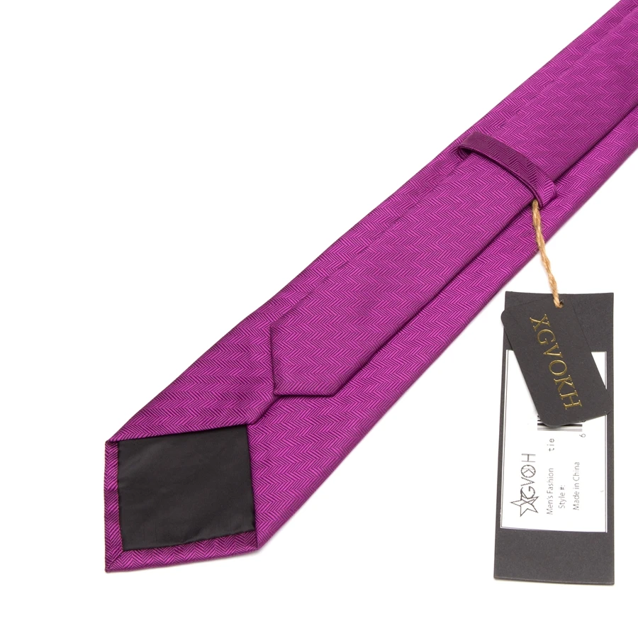 Mens Cravatte A Righe 8 centimetri di lusso s 'cravatta Degli Uomini di Cerimonia Nuziale del Regalo di Modo Cravatte Gravata Cravatta per Uomo vestito di Affari Bowtie fucsia viola