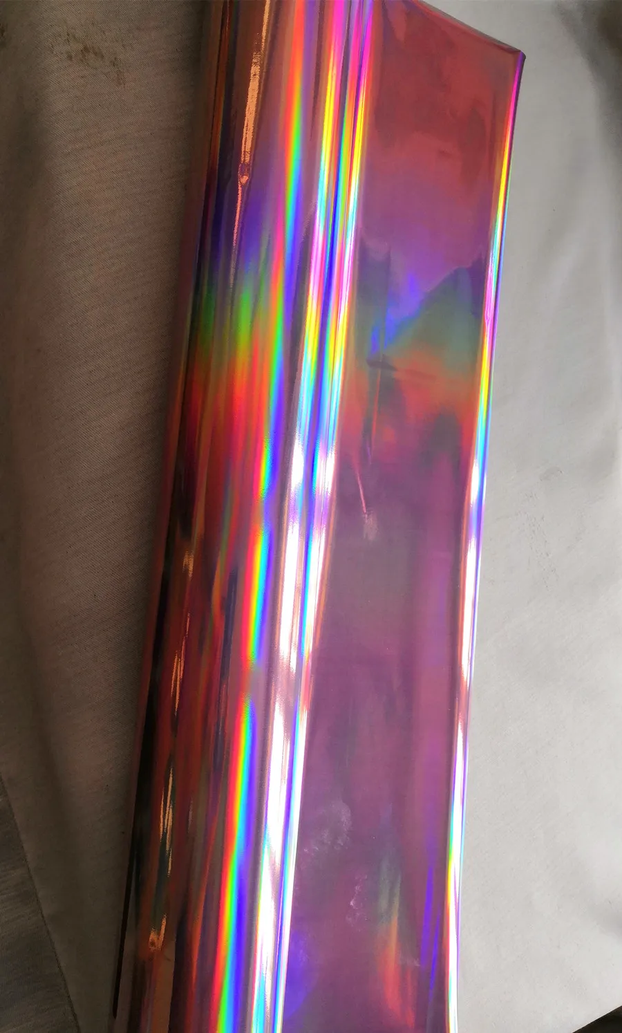 Hot stamping foil pink plain holographic foil hot press on paper or plastic heat stamping film transfer foil