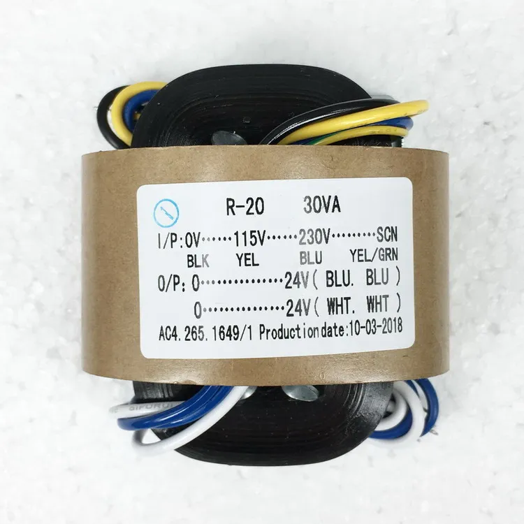 115V/230V 30W R type transformers Dual 24V  output for DAC/Amplifier