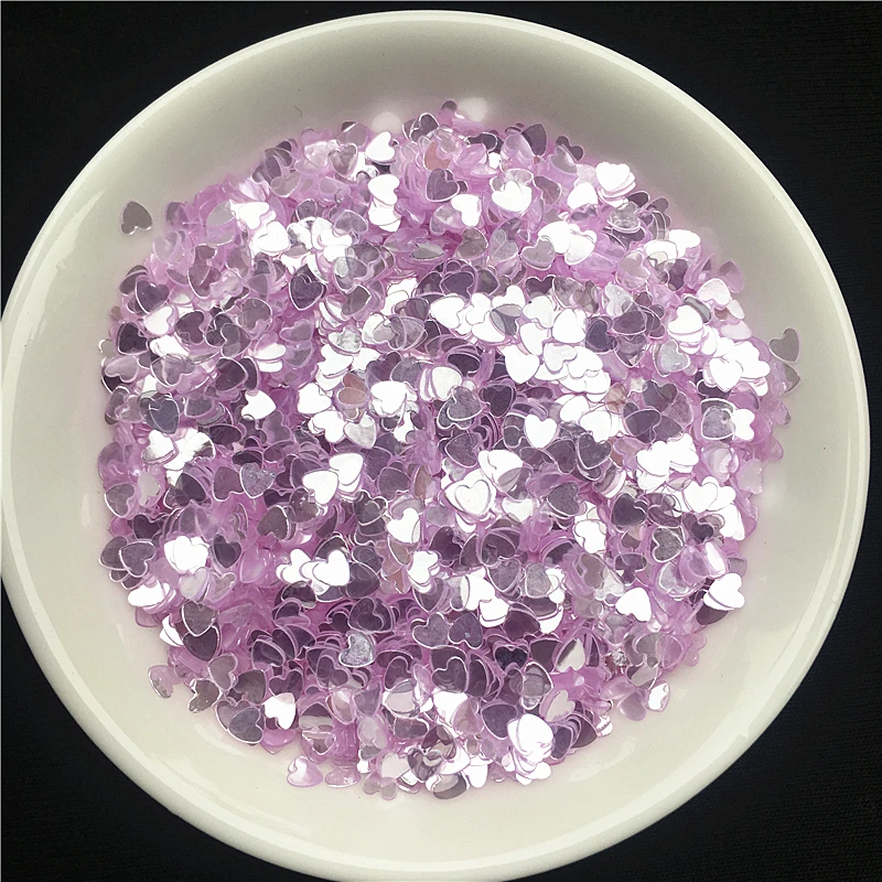 500g/Lot Star Heart Nail Glitter Sequins, High Quality Transparent Brilliant Glitters Paillettes for Girls Sequins for Crafts