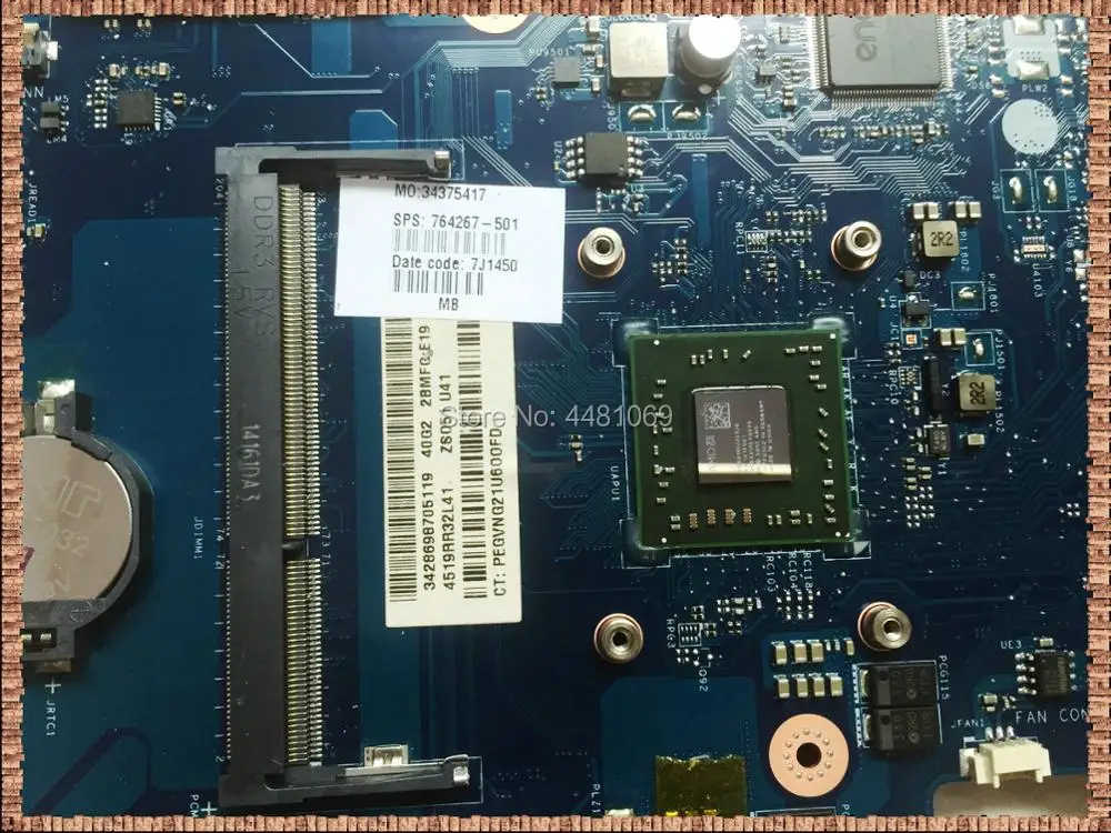 Imagem -02 - Placa-mãe do Portátil para hp Mainboard 15z-g000 15-g Zso51 La-a996p 764267001 Uma E16010 W8std 100 Testado