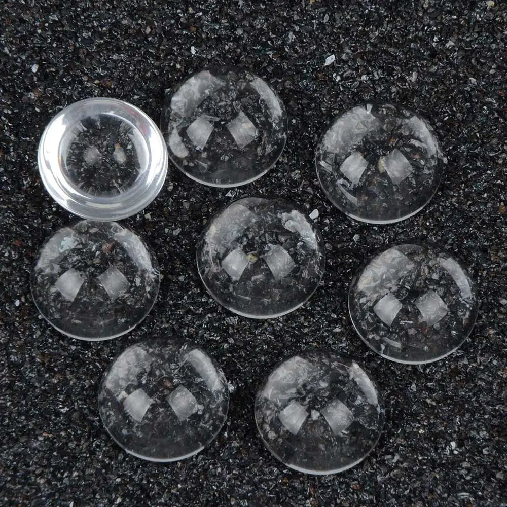 20pcs/lot 18mm Transparent Clear Glass Dome Cabochons Magnifying Cabochon Accessories For DIY Jewelry