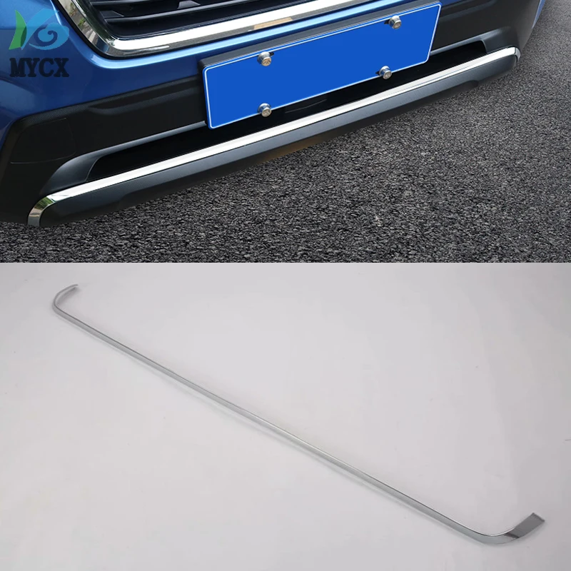 

Car Styling Chrome Car Front Grille Bumper Down strips Frame Cover Trim 1pcs For Subaru Forester SK 2019
