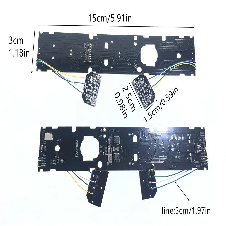 2 sztuk/partia HO Train akcesoria IC PCB Circuit Board kompatybilny z każdym współczynnikiem 1/87 marki z ulepszeniem dźwięku i światła