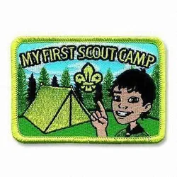 Myfirst Scout Camp Embroidery Patches Custom Embroidered Badges Clothing Patches Merrow Broder with PVC backing MOQ50pcs