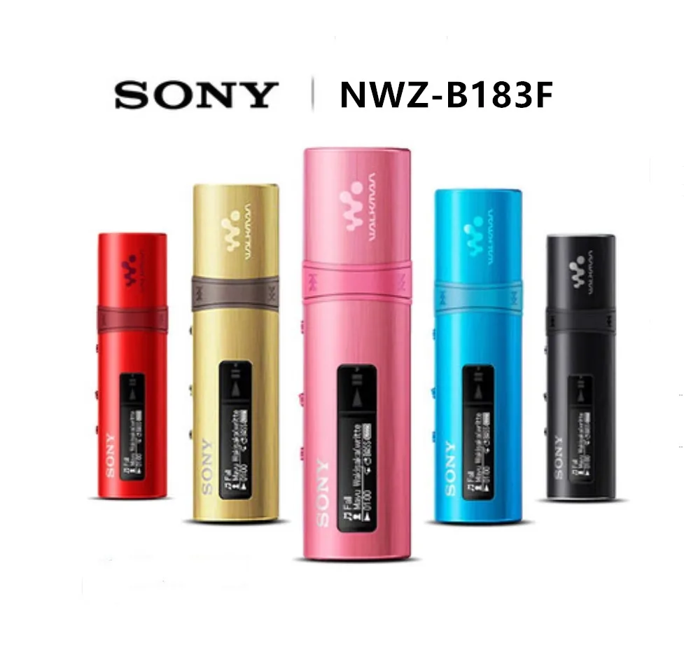 Original Sony NWZ-B183F B183F Flash MP3 Player with Built-in FM Tuner (4GB) - with headset