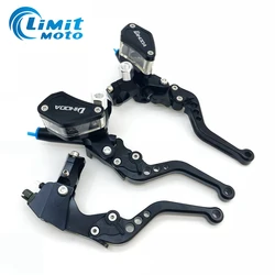 CNC Black / Red / Titanium Left Right hydraulic brake pump master cylinder lever or clutch handle with mirror mounting hole