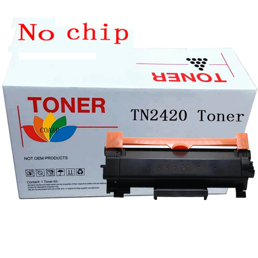 TN 2420 Black toner cartridge Compatible for Brother MFC L2710DN L2710DW L2730DW L2750DW L2550DN L2550DW Printer -- No chip