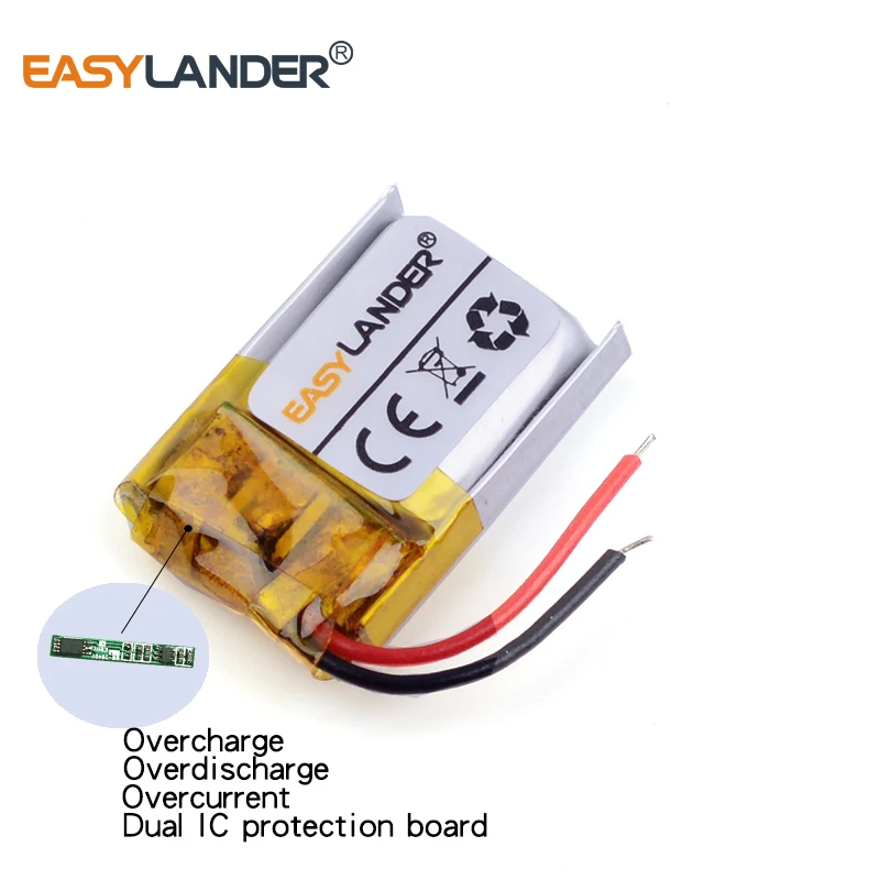 3 шт./лот 3,7 В 301014   Перезаряжаемая литий-ионная полимерная батарея для Bluetooth-гарнитуры, игрушки для наушников, 40 мАч 301015