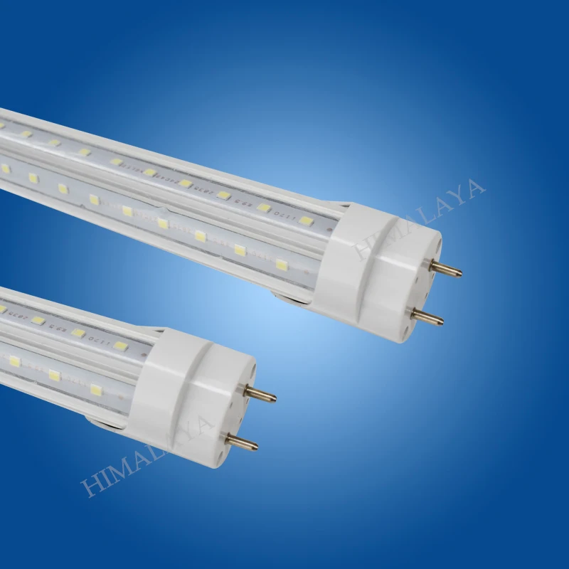 Toika  LED TUBE 15pcs 40W50W1200MM 4ft T8 v-shaped LED Tube Light  192/240led/PC 2000LM AC85-277V 270degree