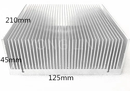 

1pcs LED heatsink125*45-210mm/Dense tooth heat sink/High-power LED chips scattered/Fan heatsink