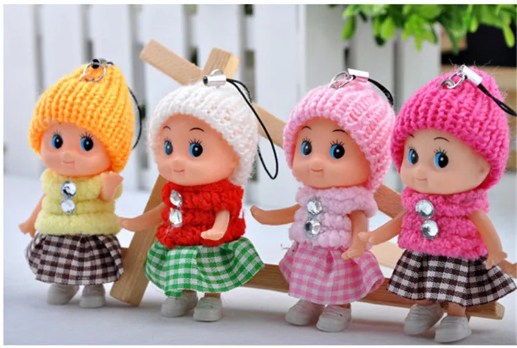 5PCS/set NEW Kids Toys Soft Interactive Baby Dolls Toy Mini Doll For girls and boys