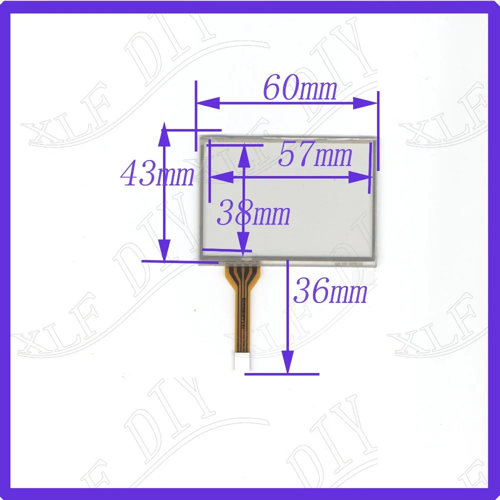 

ZhiYuSun AI 2836 2.4inch 60mm*43mm 4 line touch screen panel 60*43 Sensor glass this is compatible resistance screen