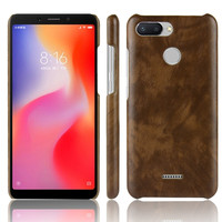 For Xiaomi Redmi 6 Case Luxury Ultra Slim Litchi Cover For Xiaomi Redmi 6 Retro PC Shockproof Phone Cases