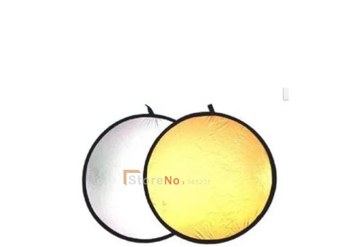43 "110 cm 2 w 1 Flash dyfuzor wielu składany disc złoto srebro odbłyśnik i torba dla Studio