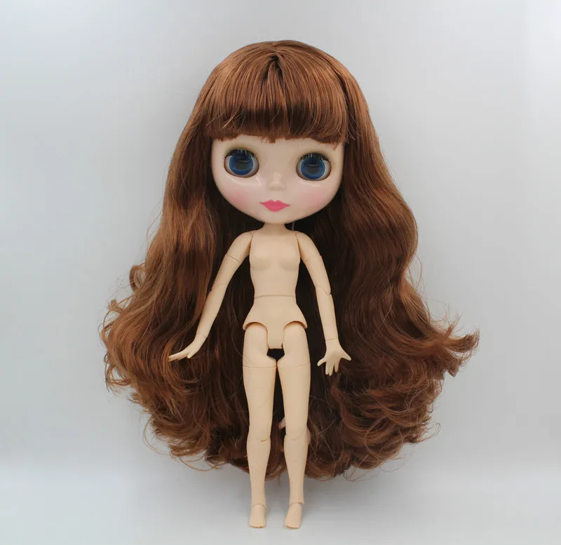 

Free Shipping big discount RBL-484J DIY Nude Blyth doll birthday gift for girl 4color big eye doll with beautiful Hair cute toy