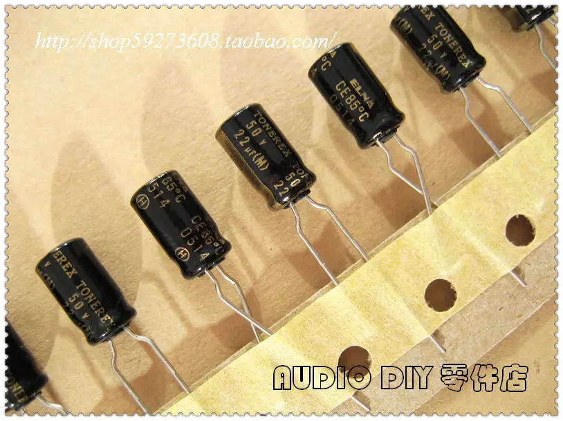 2020 hot sale 30PCS/50PCS ELNA TONEREX series 22uF/50V electrolytic capacitors for audio free shipping
