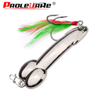 Proleurre Fishing Lures Hand Spinner Shone Sequin Spoon Baits Wobblers Crankbait For Fly Fishing Tackle With Feather Hooks Pesca