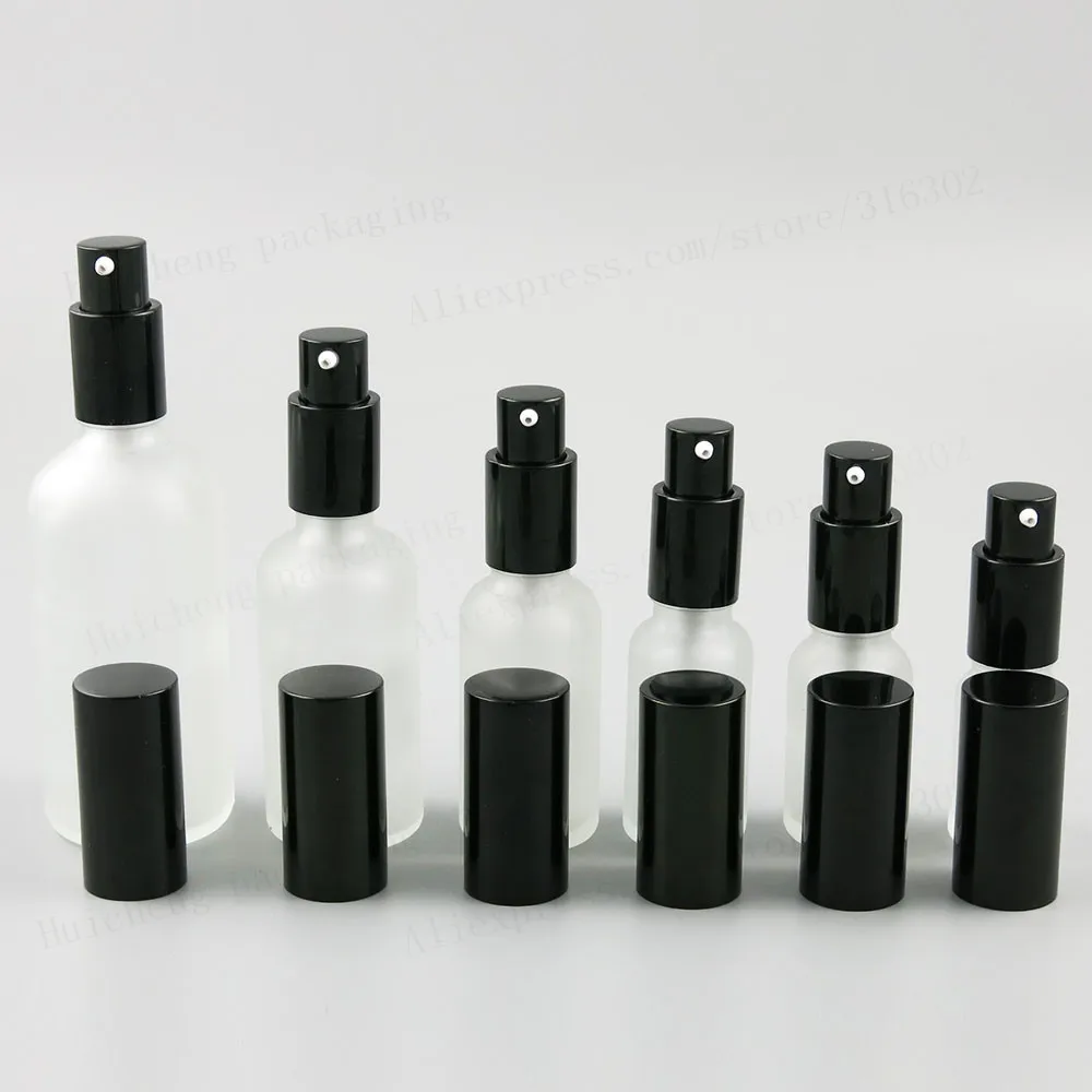 

Пустая прозрачная стеклянная бутылка с алюминиевым насосом, дорожная стеклянная бутылка для шампуня для крема, 100 мл, 50 мл, 30 мл, 20 мл, 15 мл, 10 мл, 12 шт.