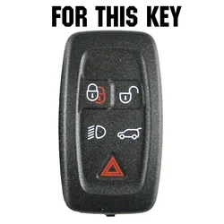 Silicone Remote Key Case Fob Shell Cover For Land Rover Discovery 4 for Range Rover Sport Vouge 2009 2010 2011 2012 Holder