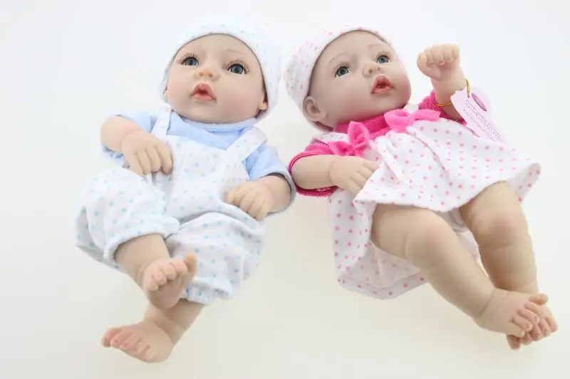 

Kawaii Cute Mini 26 cm Full Silicone Vinyl Dolls Reborn Babies Girl Toys 10inch Princess Boneca Fashion Children Birthday Gift