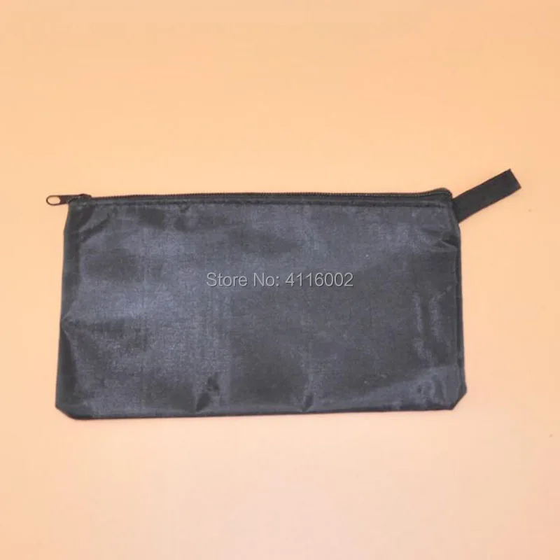 1000pcs 137*245mm Black Canvas Tools Set Bag Zipper Storage Instrument Case Pouch Waterproof Tool Case Portable