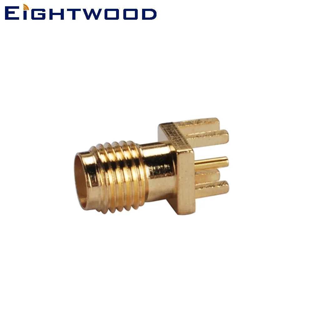 

Eightwood SMA Jack Female RF Coaxial Connector Adapter Edge Mount Post Terminal Four Stud for Antenna Telecom Base station