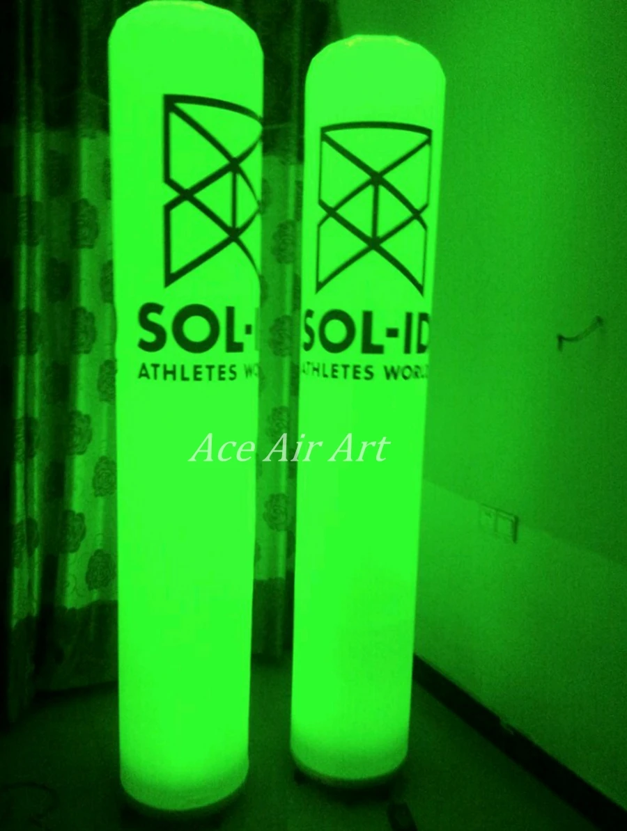 2.2 m High Inflatable Pillar LED Pillar Lights for Advertising