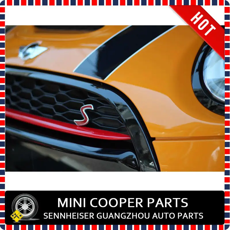 Brand New ABS Plastic UV Protected Mini Ray Style Red Color Front Grille Cover For 2014-on mini cooper F55 F56 F57 (1Pcs/set)