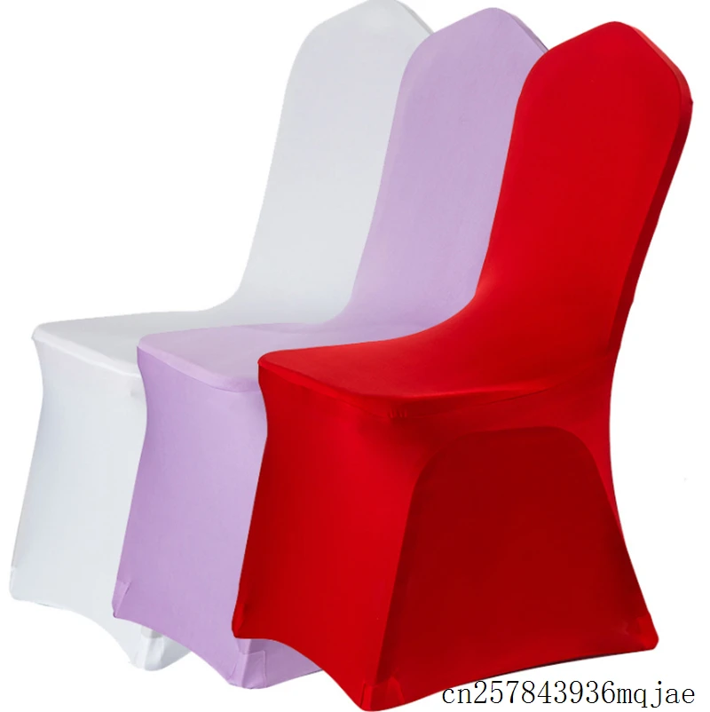 100pcs Chair Covers Elastic Spandex Seat Covers for Wedding Events Party Decoration Stretch Chair Covers