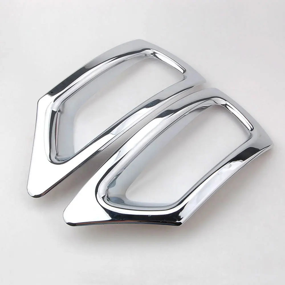 For Dodge Coolway   2015-2018 Chrome Rear Fog Light Lamp Bumper Cover Trim Molding  Chromium Styling