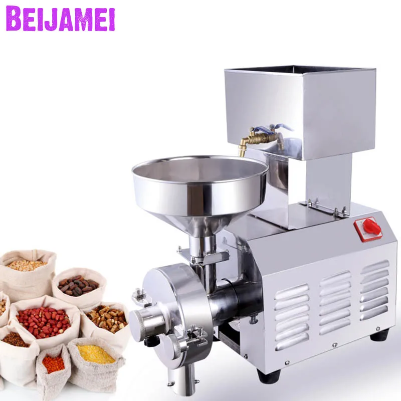 

Beijamei Commercial grains grinder milling machine electric peanut sesame pulping machines 2200W peanut butter