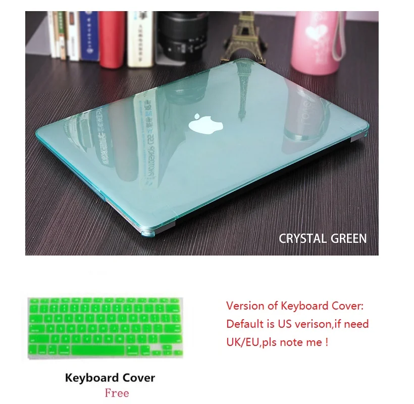 

Crystal Laptop Case Keyboard Cover For Apple Macbook Pro Retina Touch Bar & ID Air 11 11.6 12 13 13.3 15 15.4 inch Hard Shell