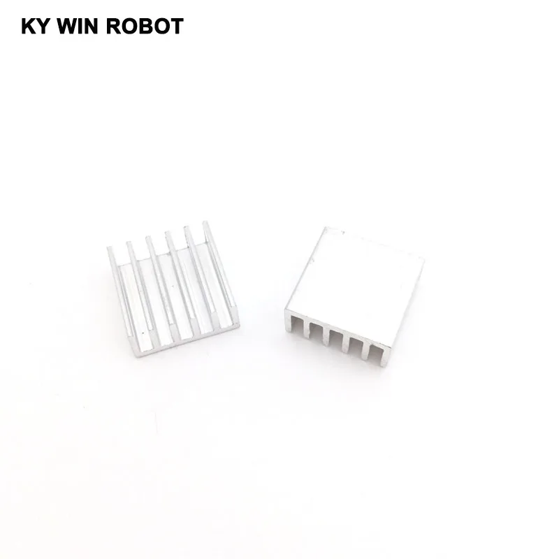 50 Stück extrudierte Aluminium-Kühlkörper, 14 x 14 x 6 mm, für Chip, VGA, RAM, LED, IC, elektronische Kühlkörper, Kühlung. – Detail 2