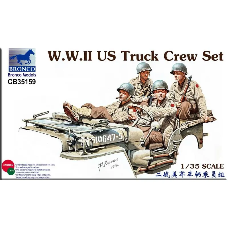 BRONCO CB35159 1/35 WWII US Truck Crew Set - Scale Model Kit