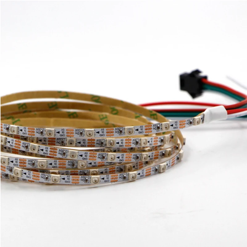 DC5V WS2812b RGBIC 7MM SMD 3535 LED Strip Programmable with 60 LEDs/M and 144 LEDs/M Auto-addressing Pixel Strip