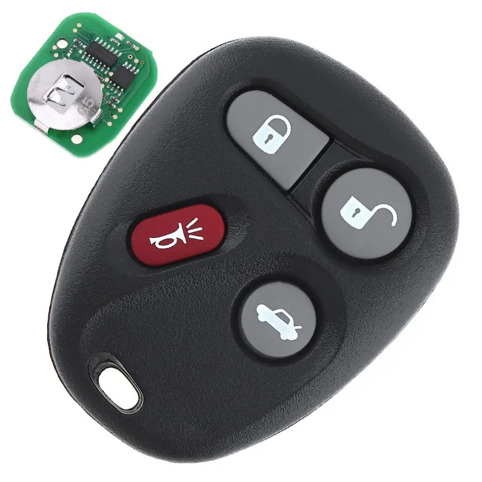 315 Mhz 4 Knoppen Keyless Auto Entry Afstandsbediening Sleutelhanger ABO1502T Met Chip Voor Chevrolet Impala Monte Carlo 2001 2002 2003 2004 2005