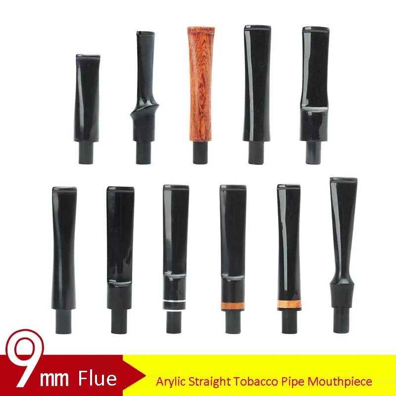 MUXIANG Tobacco Pipe Stem Replacement Straight Smoking Pipe Mouthpiece Wholesale Price be0001-be0098