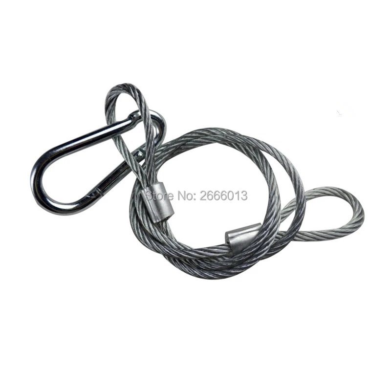 1 PCS 3FT Safety Cable Wire Stainless Steel Security Rope Max.Load 110lb for DJ Stage Lighting Par Light/Moving Head Light