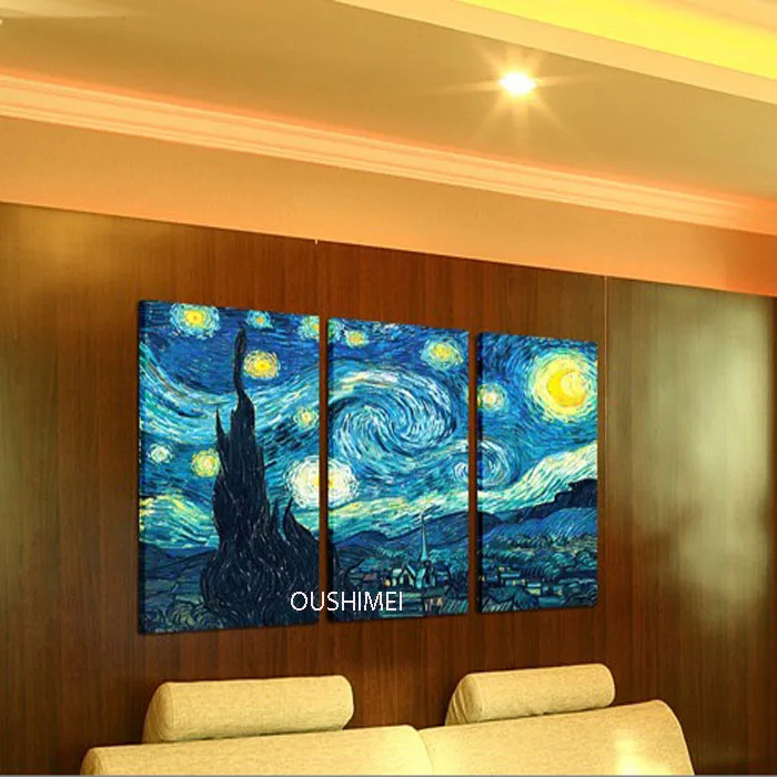 

Handmade Imitation Painting Picture On Canvas Oil Painting Hand Painted Wall Art Vincent Van Gogh Starry Sky Craft Hang Pictures