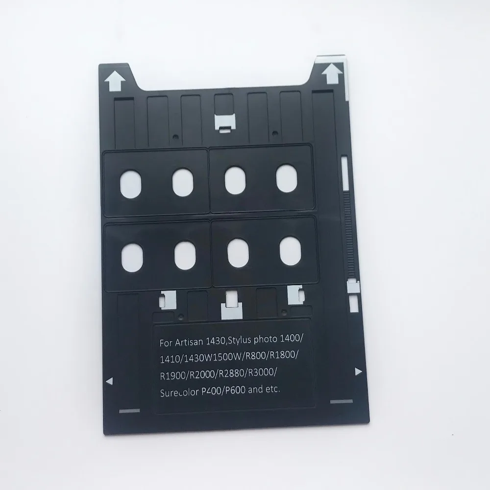 1PC X Plastic Inkjet PVC ID Card Printing Tray for Epson 1400 1410 1430 1430W 1500W R800 R1800 R1900 R2000 R2880 R3000 P400 P600