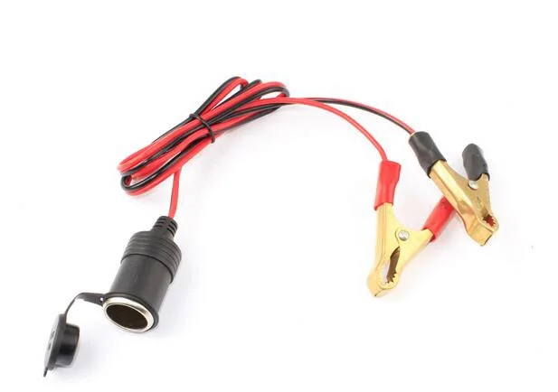 Universal Car Styling Car Auto Alligator Clip 12V DC Cigarette Lighter Socket Adapter with fuse box terminal multiple choices