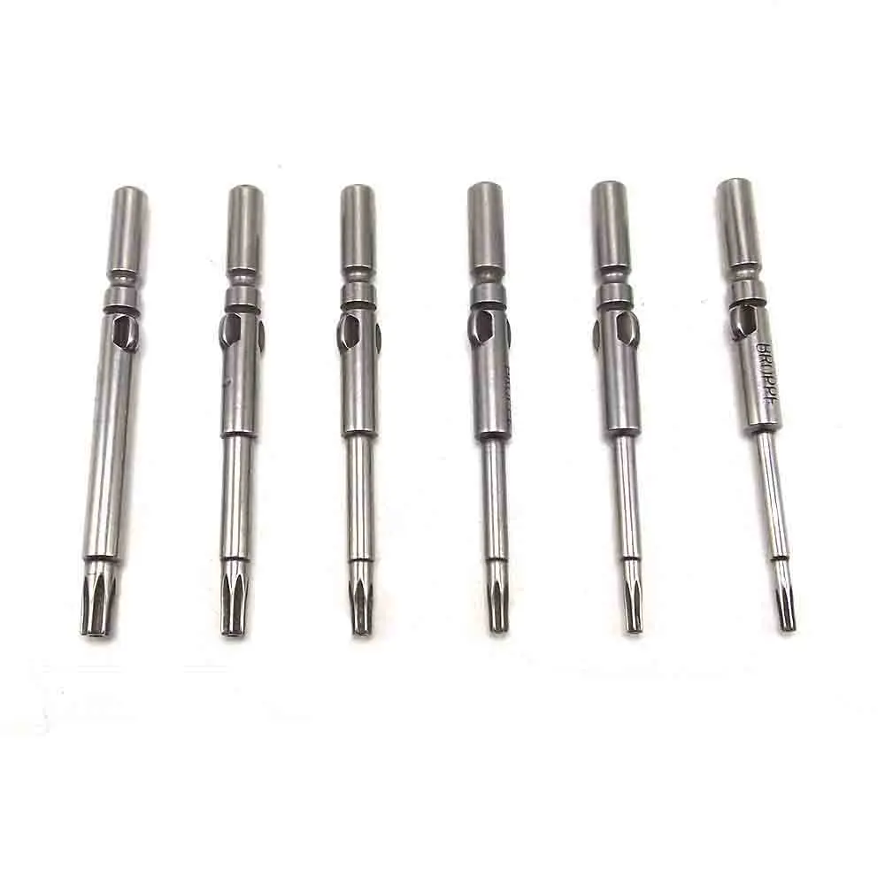 HOEN 6PCS 801 Round Shank Magnetic Phillips Cross Screwdriver Bits Electric Screwdriver Bits