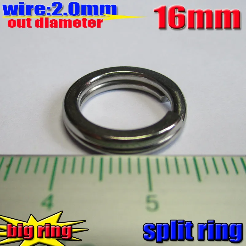 2015new biggest split rings size:16MM wire 2.0mm quantity:80pcs/lot seiko secret agents!!!