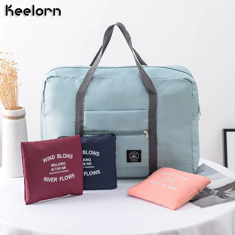 

Keelorn 48*16*32cm Trolley Travel Folding Storage Bag Portable Luggage Storage Bags