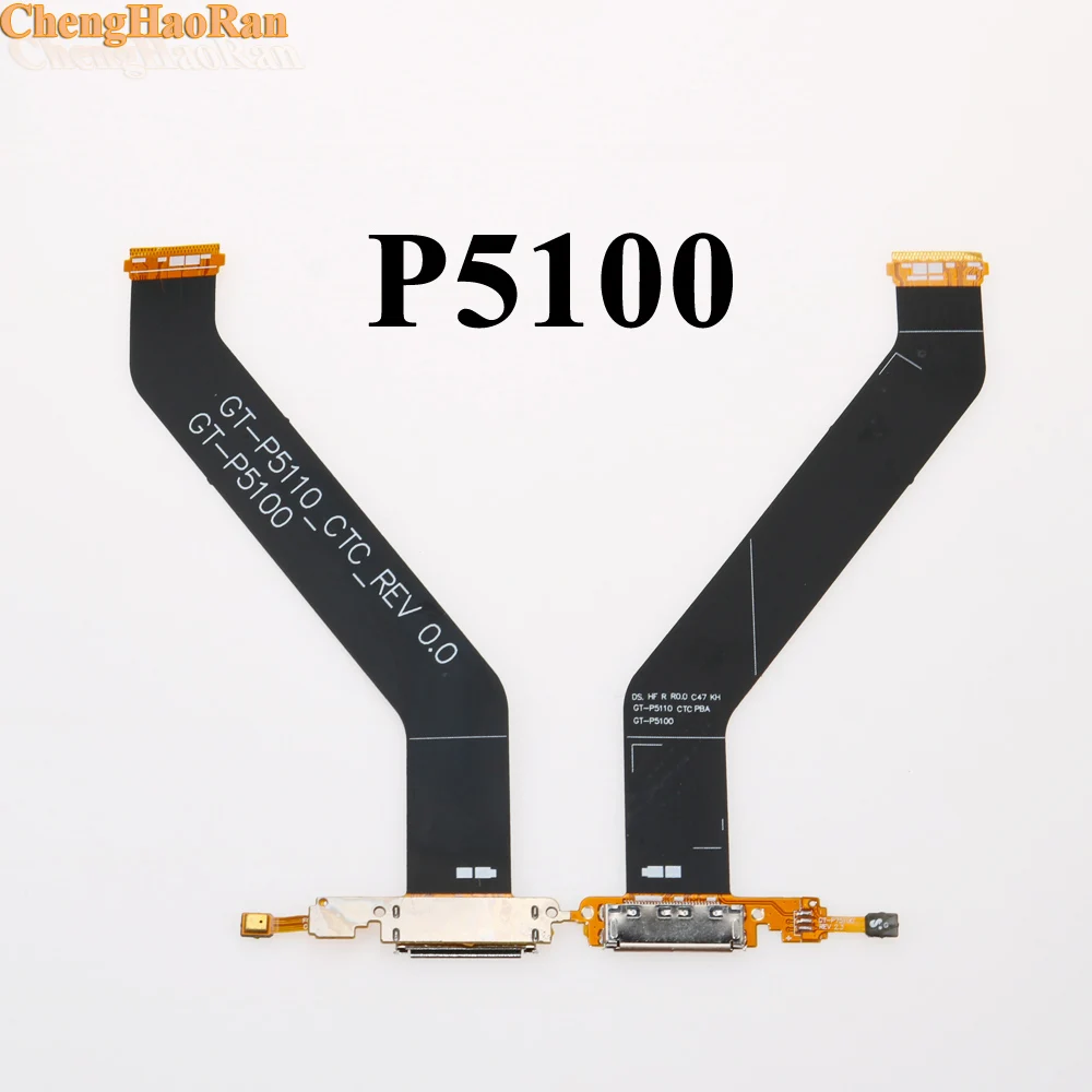 1PCS For Samsung Galaxy Tab 2 P5100 Tab 3 P5210 P5200 Charger Charging Flex Cable USB Dock Connector Port + Microphone Cables